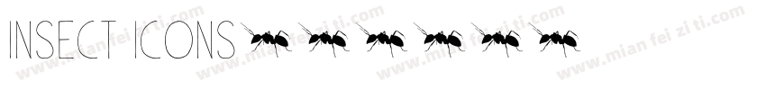 Insect Icons字体转换